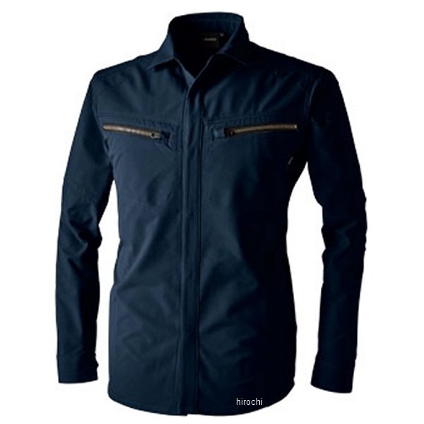 【メーカー在庫あり】 TSデザイン TSエコダブルライトクロスロングスリーブシャツ ネイビー 5Lサイズ 5605 HD店(2)