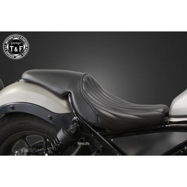ガレージT＆F ガンファイターシート タイプ:バーチカル レブル250 黒/黒 RB250ST04BKBK HD店
