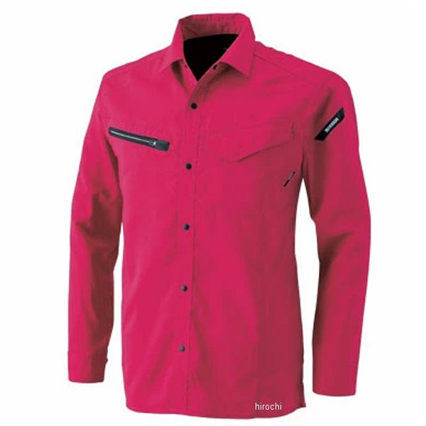 【メーカー在庫あり】 TSデザイン AIR ACTIVE ロングスリーブシャツ ワイン 5Lサイズ 8105 HD店