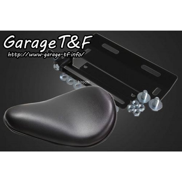 ガレージT＆F ソロシート&リジットマウントキット タイプ:プレーン バルカン400 黒 VUL400ST01 HD店