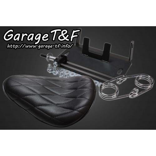 ガレージT＆F ソロシート&スプリングマウントキット タイプ:ダイヤ シャドウスラッシャー400 黒 SS400ST10 HD店