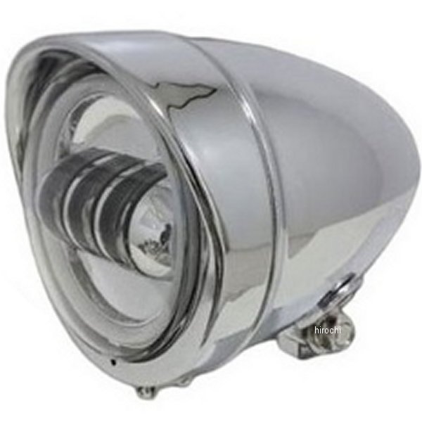 ガレージT＆F 4.5インチロケットライトプロジェクターLED(リング付き) &ライトステーキット タイプA スティード400 メッキ ST400HL72 HD店