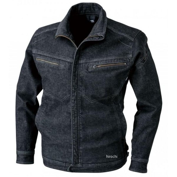 【メーカー在庫あり】 TSデザイン ソフトチノクロス&ストレッチデニムロングスリーブジャケット 黒 5L..