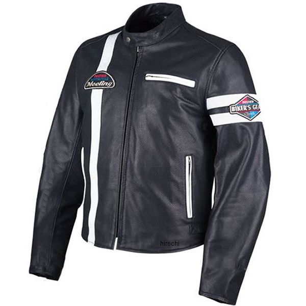 デグナー DEGNER メンズメッシュレザージャケット 黒/白 XLサイズ 18SJ-7 HD店