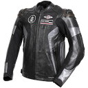 【メーカー在庫あり】 デグナー DEGNER レザーレーシングジャケット 黒/ガンメタル Lサイズ 19WJ-19 HD店