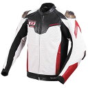 【メーカー在庫あり】 デグナー DEGNER メッシュレザーレーシングジャケット 白/赤 Mサイズ 20SJ-4 HD店