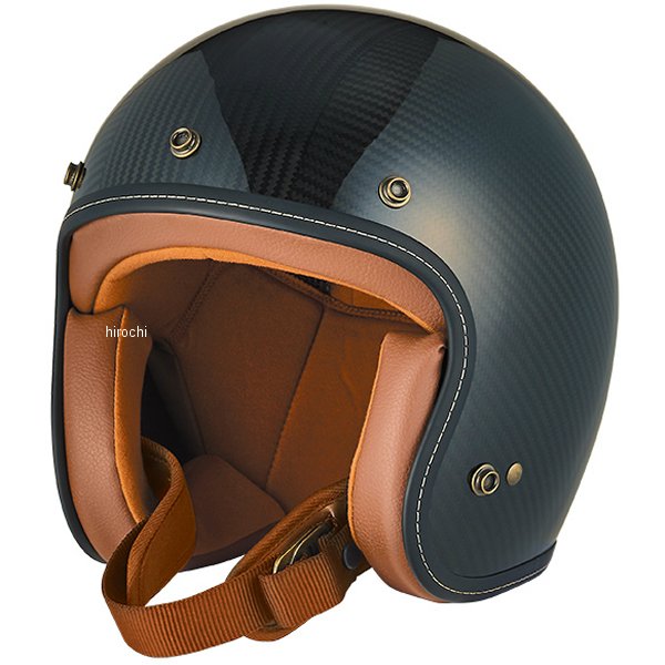 【メーカー在庫あり】 ジーロット ZEALOT ジェットヘルメット FlyboyJet2 CARBON HYBRID スタンダード/ブラウン XLサイズ FJ0018/XL HD店