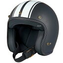 ジーロット ZEALOT ジェットヘルメット FlyboyJet2 CARBON HYBRID スタンダード マット 白ストライプ/黒 Mサイズ FJ0020/M HD店(2)
