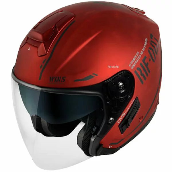 ウインズ WINS ジェットヘルメット G-FORCE SS JET STEALTH type C アイアンレッド/黒 Mサイズ 4560385770425 HD店