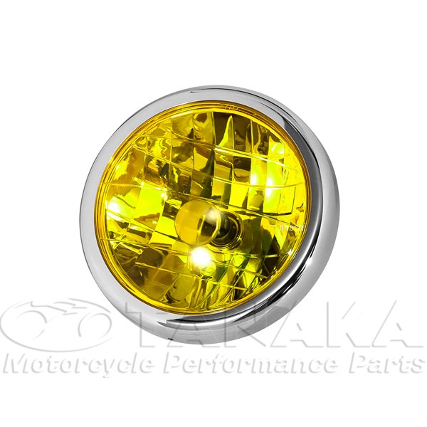 田中商会 マルチリフレクターヘッドライトレンズ＆リム モンキー イエロー ca0675 HD店