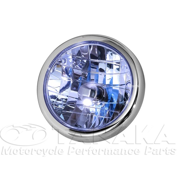 田中商会 マルチリフレクターヘッドライトレンズ＆リム モンキー 青 ca0676 HD店