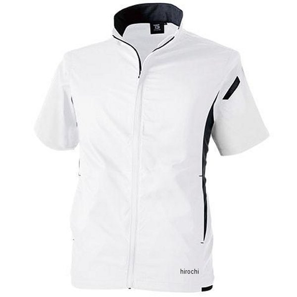 【メーカー在庫あり】 TSデザイン ESスーパーライトストレッチショートスリーブジャケット 白 Mサイズ ..