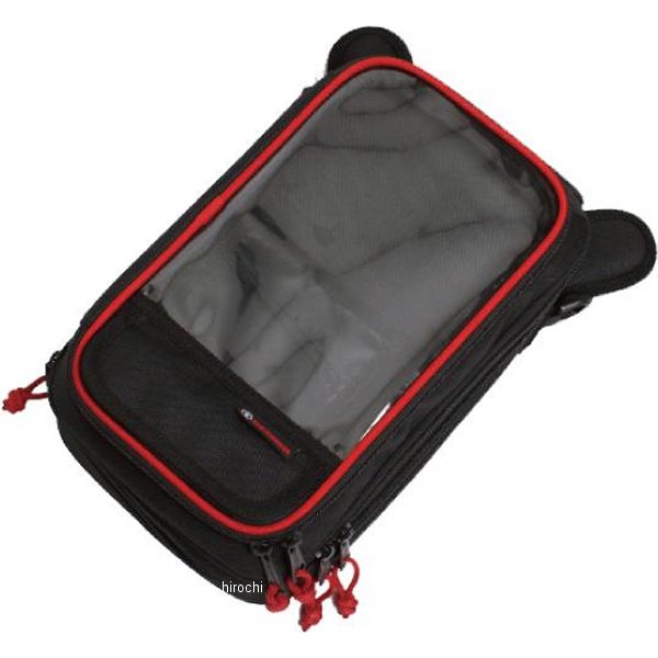 【メーカー在庫あり】 デグナー DEGNER A5サイズ マグネット式タンクバッグ 黒/赤パイピング NB-15MAG ..