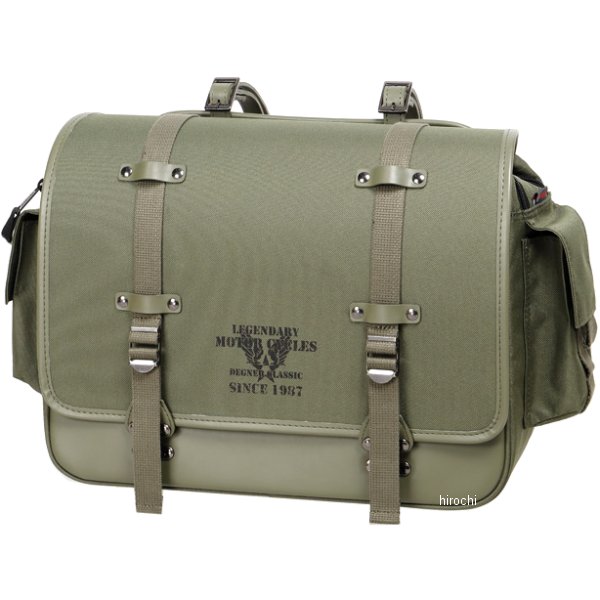 【メーカー在庫あり】 デグナー DEGNER ミリタリーテイストテキスタイルサドルバッグ カーキ NB-182 HD店(2)