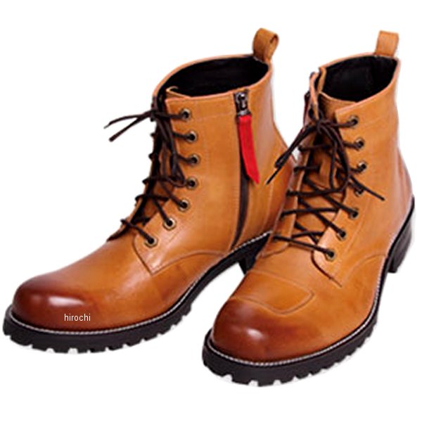 デグナー DEGNER シフトガード付レザーZIPブーツ ライトブラウン 30cm HS-B6 HD店