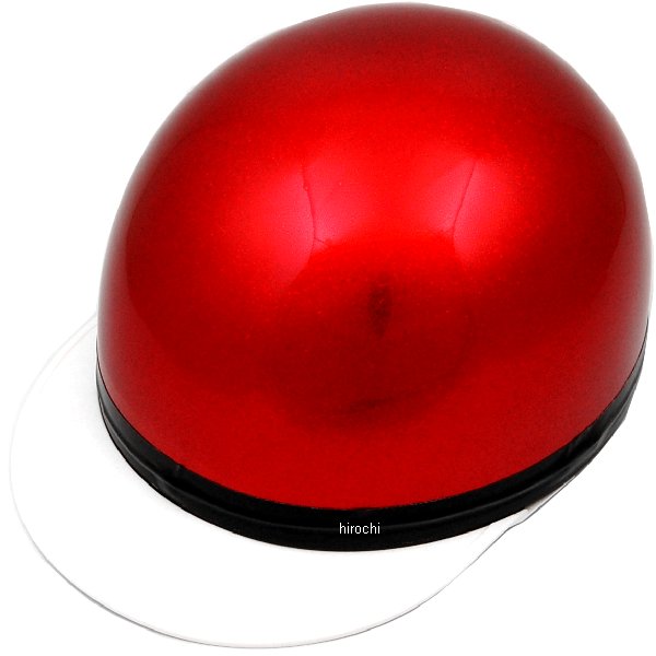 Half Cap Type - 【メーカー在庫あり】 NBS バイクパーツセンター ハーフヘルメット コルク半 三つボタン レッドラメ フリーサイズ(57-60cm未満) 701001 HD店