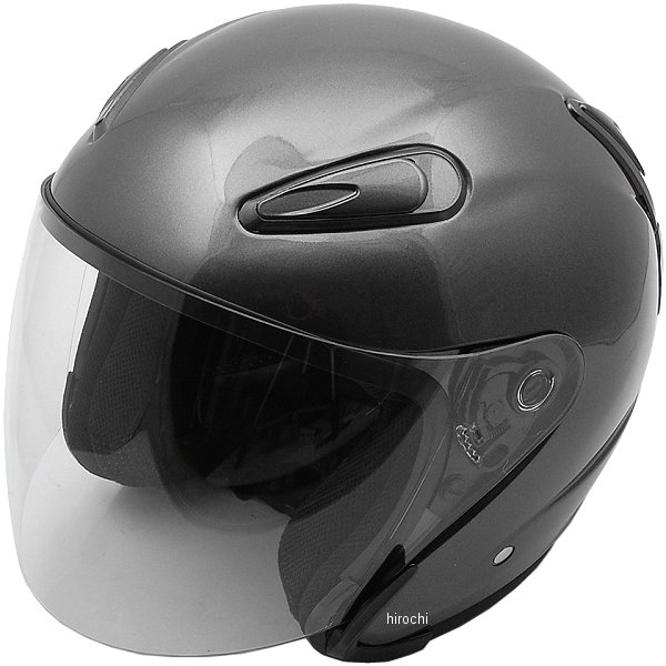 【メーカー在庫あり】 A221 NBS バイクパーツセンター ジェットヘルメット エアロフォルム ガンメタ Mサイズ(57-58cm未満) 722002 HD店