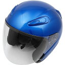 【メーカー在庫あり】 A221NBS バイクパーツセンター ジェットヘルメット エアロフォルム 青 Mサイズ(57-58cm未満) 722004 HD店(2)