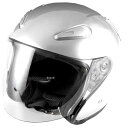 【メーカー在庫あり】 A221 NBS バイクパーツセンター ジェットヘルメット エアロフォルム シルバー Lサイズ(59-60cm未満) 722101 HD店(2)