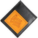 【メーカー在庫あり】 デグナー DEGNER 2つ折り レザー ウォレット 黒/イエロー W-119 HD店