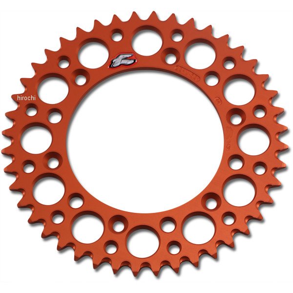 【USA在庫あり】 レンサル RENTHAL リア スプロケット アルミ 520 44T KTM、ハスクバーナ、フサベル オレンジ 1211-2470 HD店