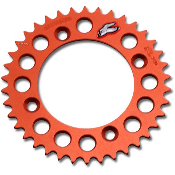 【USA在庫あり】 レンサル RENTHAL リア スプロケット アルミ 415 38T KTM 50SX、ハスクバーナ TC50 オレンジ 1211-2490 HD店