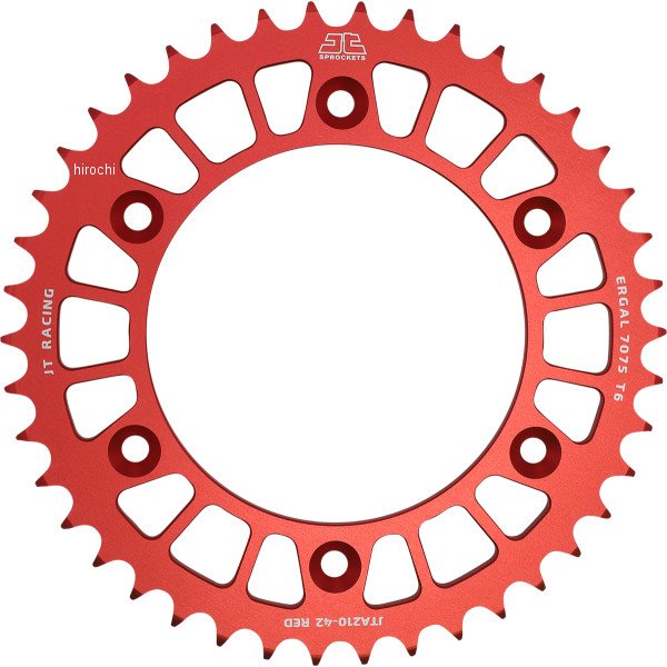 【USA在庫あり】 JT スプロケット リア 42T 96年-04年 XR400R 赤 1211-2563 HD店