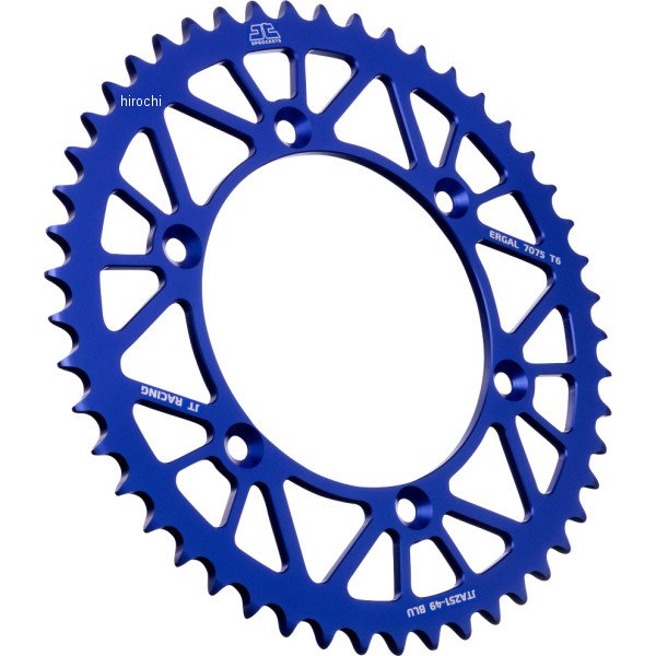 【USA在庫あり】 JT スプロケット リア 49T 19年-21年 YZ450F 青 1211-2578 HD店