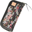 【メーカー在庫あり】 デグナー DEGNER ロングZIPウォレット 黒 京桜 W-48K HD店