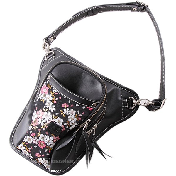【メーカー在庫あり】 デグナー DEGNER 花山 ホルスターバッグ 黒 京桜 W-39K HD店(2)