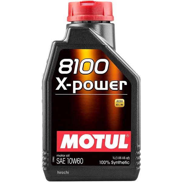 モチュール MOTUL 8100 X-power 100%化学合成 4スト 4輪用エンジンオイル 10W-60 1リットル 106142 HD店