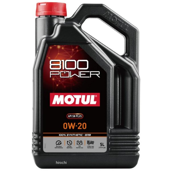 `[ MOTUL 8100 POWER 100%w 4Xg 4֗pGWIC 0W-20 5bg 112001 HDX