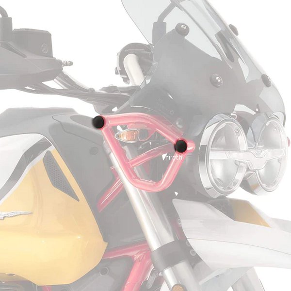 ピラミッドプラスチック Pyramid Plastics フレームエンドキャップ 19年-22年 V85 TT マットブラック 089860 HD店