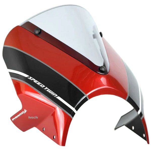ピラミッドプラスチック Pyramid Plastics フライスクリーン 19年-22年 Speed Twin1200 赤/グレー 26000R HD店