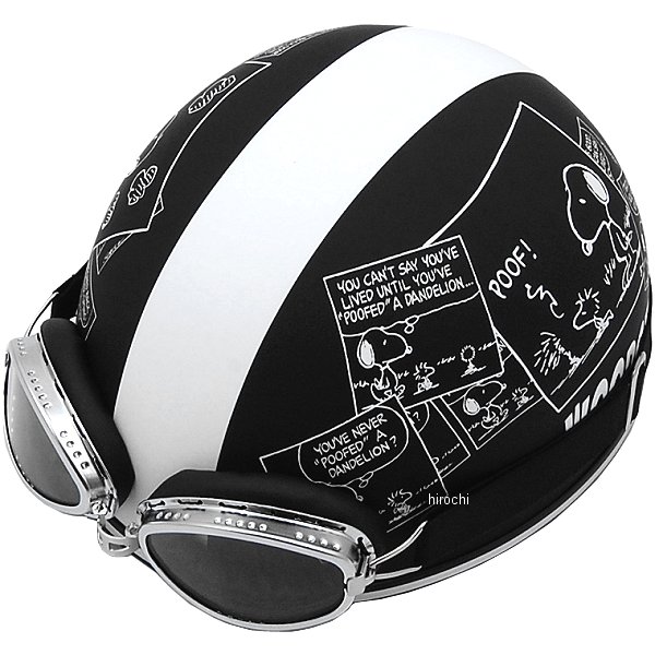 【メーカー在庫あり】 アークス AXS ハーフヘルメット スヌーピー コミック/マットブラック 57-59cm SN..