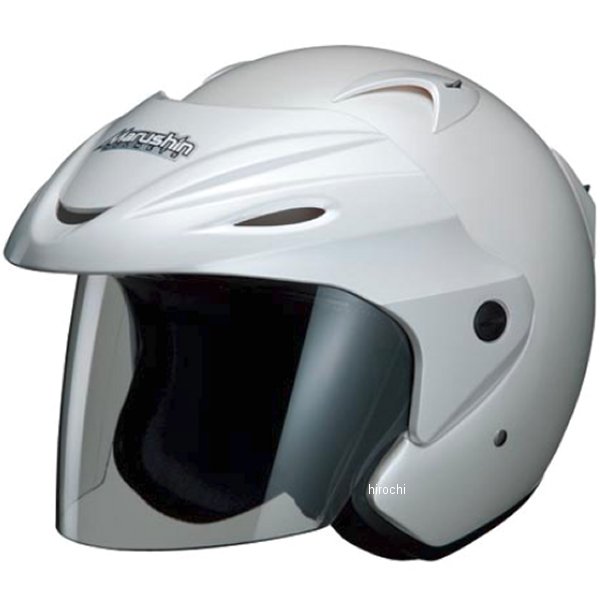 【メーカー在庫あり】 マルシン工業 Marushin ジェットヘルメット M-380 パールホワイト フリーサイズ(..