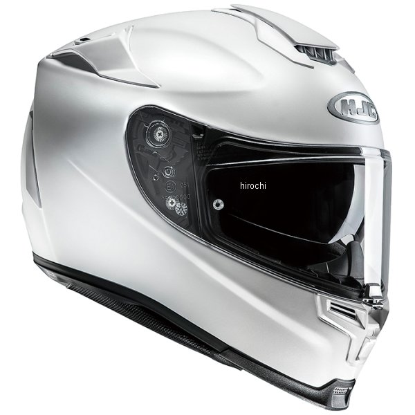 エイチジェイシー HJC フルフェイスヘルメット RPHA70 ソリッドサイズ:M(57-58cm)カラー:セミフラットホワイトシールドカラー:クリア付属品:アンチフォグレンズ、ブレスガード、チンカーテン規格:SG、JIS公認【素材】PIM PLUS(ファイバーグラス)【仕様説明】RPHA70は徹底的に軽量&コンパクトを追求したP.I.M PLUSシェルと、周囲の変化に対応する開閉式のインナーバイザーを標準装備し、快適なライディングに必要な安全性や機能を搭載した、スポーツ&ツーリングヘルメットです。【機能】・P.I.M. PLUS帽体(プレミアム・インテグレーテッド・マトリックス)ファイバーグラス、高機能有機繊維、アラミド繊維を複合積層したPIMにカーボン、カーボンハイブリッドグラスが加わり、更に強靱さを増したP.I.M. PLUSを採用。・軽量&コンパクトなシェル軽量&コンパクト化を徹底的に追求。WIND TUNNEL(風洞実験室)における数多くのテストを行い、最新のCADテクノロジーを駆使しながら空力特性にも優れるフォルムを形成。ツーリングやスポーツ走行等のあらゆる速度域において抜群の安定性と静粛性を実現し、ライダーの疲労軽減にも最大限の効果を発揮します。・サンバイザーシステム防曇コーティングを施したサンバイザーシステムはレバー操作で瞬時に開閉可能。昼夜やトンネルなど、刻々と変化するコンディションに対して最適な視界を確保します。・マルチクール内装速乾性が高く、優れた抗菌・防臭機能を合わせ持つことで清潔な状態を保ち、着脱式で洗濯等のメンテナンスも可能です。3D成型された内装は静粛性にも優れ、風切音を低減。チークパッドにはメガネ装着用のスリットを設けています。・ベンチレーションシステム頭頂部のデュアルパーパストップベントは吸気と排気を同時に行うほか、ロアインテーク、リア&サイドベントとインナーライナーのエアルート(マキシマムエアフロー)がヘルメット内の換気を効率的に実施。ロアベンチレーションはシールドのデフロスター機能を兼ね備えます。・マルチポイントロッキングシステム(シールドロック)センターのワンタッチシールドロックシステムにより、シールドと帽体の気密性を高め、すき間風や雨水の浸入を防止します。気温や湿度といったコンディションに合わせて、付属のアンチフォグレンズの装着が可能です。・ラピッドファイヤーシステム一切のツールを使用せず、クイックかつイージーなシールド交換を可能にしました。【規格】PSC/SG【届出事業者】HJC KOREA【検査機関】JVIA 日本車両検査協会HJH135WH01M楽天 HD店