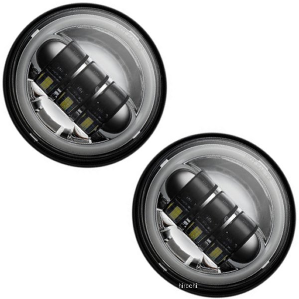 【USA在庫あり】 カスタム ダイナミクス パッシングランプ 4.5"ProGLOW クローム 2001-2420 HD店