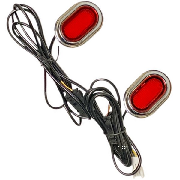 【USA在庫あり】 カスタム ダイナミクス LIGHT アンテナ レッドレンズ クローム 2040-2745 HD店