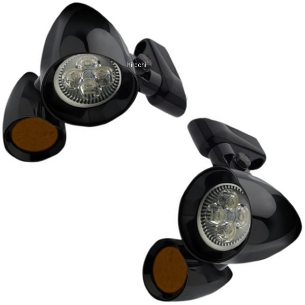 Rakuten - 【USA在庫あり】 ヘッドウィンド Headwinds LED ウインカー、2インチ スポットライト Vampire 15年-20年 FLTRX 黒 2040-2748 HD店
