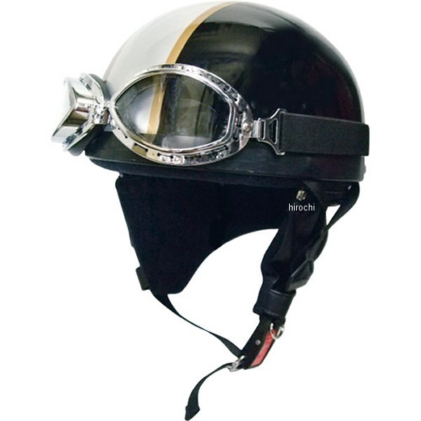 【メーカー在庫あり】 モトボワットBB Moto Boite ビンテージヘルメット 黒/シルバー フリーサイズ(58-..