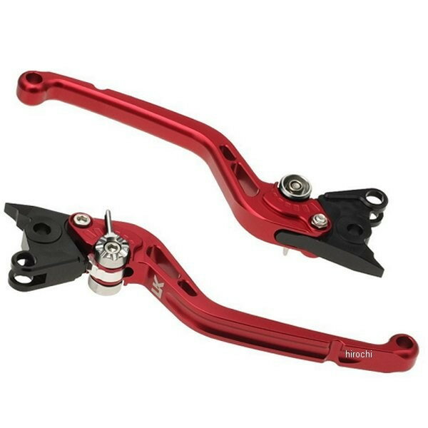 ユーカナヤ U-KANAYA ビレットレバーセット 可倒式Rタイプ 18年 Ninja400可倒式 赤 KA045-011-0705 HD店