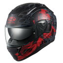  オージーケーカブト OGK KABUTO フルフェイスヘルメット KAMUI-3 TRUTH フラットブラックレッド Mサイズ(57cm-58cm) 4966094602741 HD店