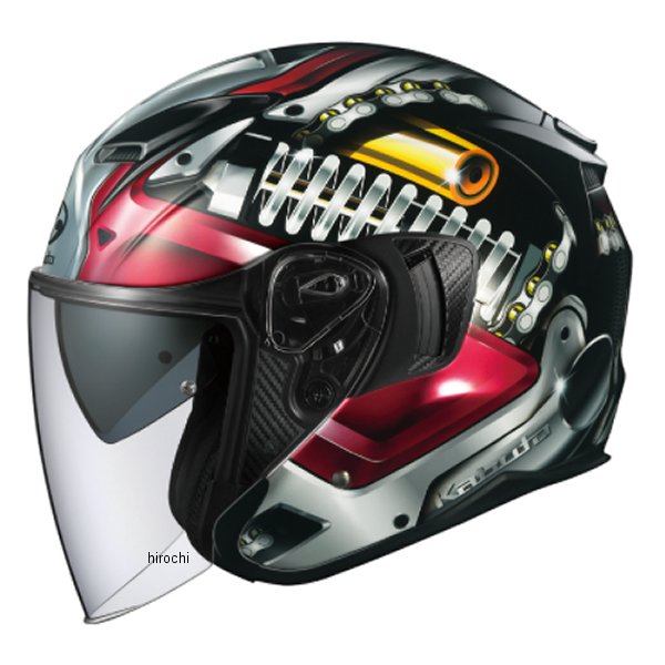 オージーケーカブト OGK KABUTO ジェットヘルメット EXCEED MACHINE ブラックシルバー XSサイズ(54cm-55cm) 4966094603069 HD店