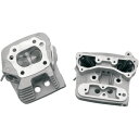 【USA在庫あり】 S&Sサイクル S&S Cycle 補修シリンダーヘッド 低圧縮 84年-99年 Big Twin エボスタイル シルバー 0930-006...