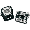 【USA在庫あり】 S&Sサイクル S&S Cycle 補修シリンダーヘッド 低圧縮 84年-99年 Big Twin エボスタイル 黒 0930-0061 H...