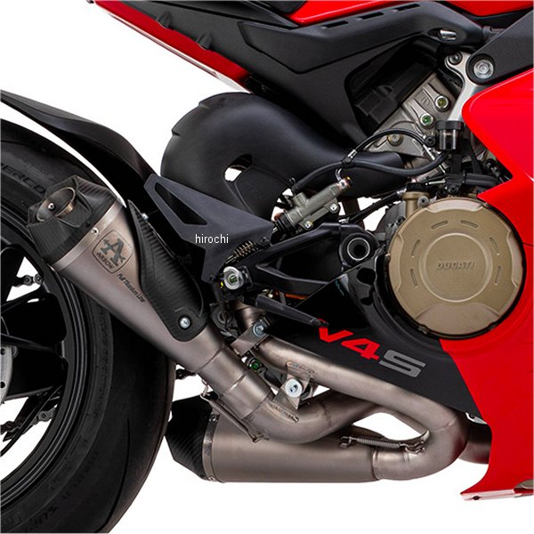 アロー ARROW スリップオンマフラー デュアル Works 18年-22年 パニガーレV4 フルチタン 71162PK HD店