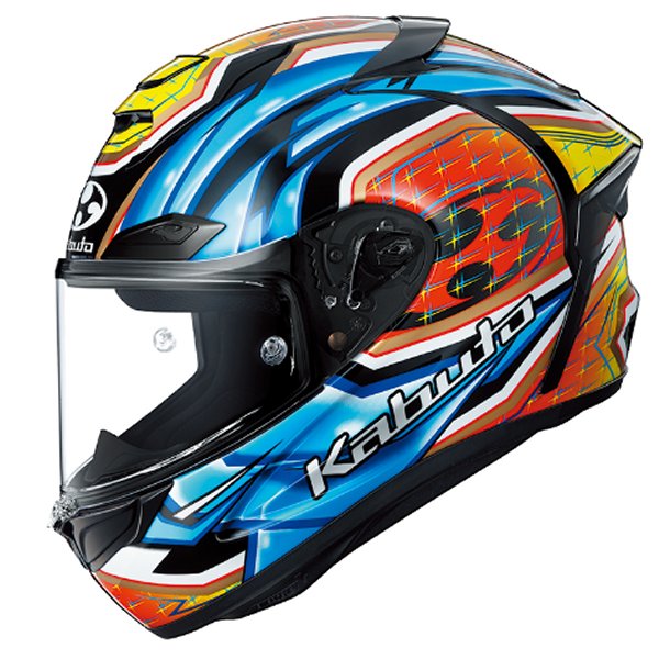 オージーケーカブト OGK KABUTO フルフェイスヘルメット F-17 グランツ ブルーイエロー L サイズ 49660..