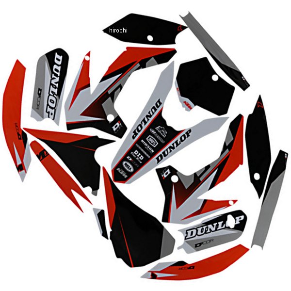 【USA在庫あり】 D'cor Visuals グラフィックキット 13年-17年 KTM 85 SX 赤/白/黒 4302-6115 HD店