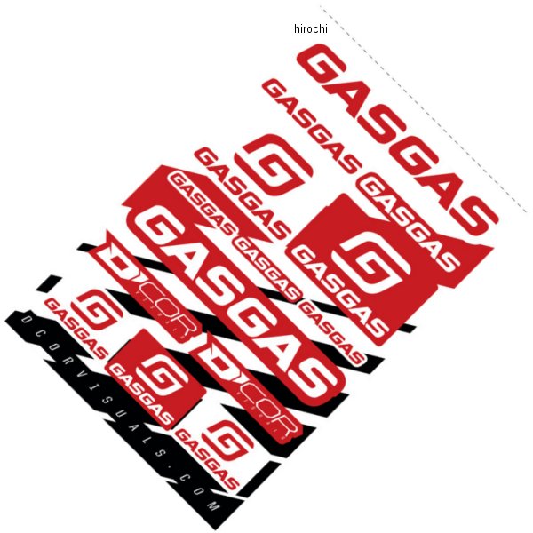 【USA在庫あり】 D 039 cor Visuals デカール GASGAS デカールシート 4320-2434 HD店